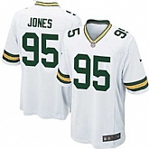 Nike Men & Women & Youth Packers #95 Datone Jones White Team Color Game Jersey,baseball caps,new era cap wholesale,wholesale hats